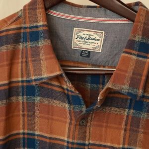 Flag & Anthem 3XL Flannel Brown and Blue